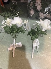 30pc White Wedding Artificial Flowers Arrangements Bouquet