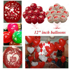 10-100 PCS Heart Shape Mix Color Clear Balloons Air/Helium Valentines Day baloon
