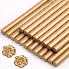 Versatile Glue Gun Sealing Wax Sticks in Antique Gold – Ideal for Invitations