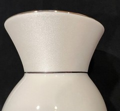 Stunning Lenox True Love 8.25″ Wedding Vase~White & Platinum~Looks Unused & NIB!
