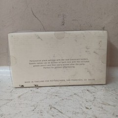 Pottery Barn Rock Place Card Holders – Set Of 4- With Grease Pen Open Box Stone
