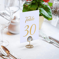 Gold Table Numbers 1 30 for Wedding Reception Gold Foil Table Number Cards