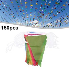 100M Multicolored Bunting Banner Multicolor Outdoor Decoration Triangle Flags US
