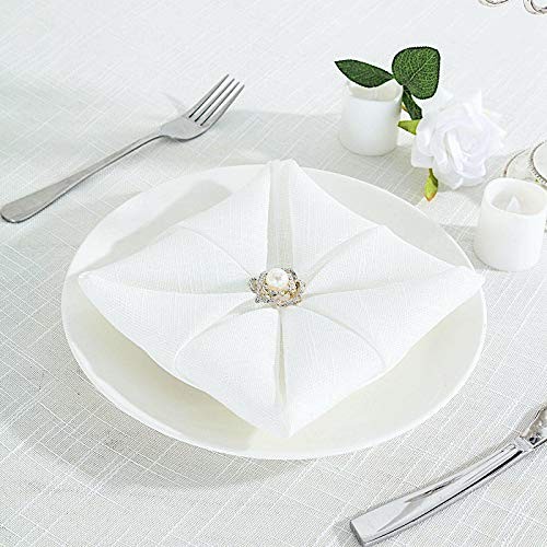 BalsaCircle 5 White 20-Inch Premium Polyester 20″ x (Set of 5),