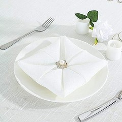BalsaCircle 5 White 20-Inch Premium Polyester 20″ x (Set of 5),