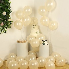 50 CREAM 12″ Biodegradable Latex Matte Pastel Balloons Party Wedding Decorations