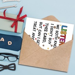 Asmallgf Dog Dad Fathers Day Card, Funny Father’s Day Card Gifts from Dog, Do…