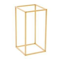 4PCS Gold Flower Stand Rectangular Rack Set For Wedding Table Centerpieces Decor