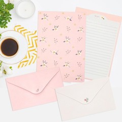 KSIWRE 54 PCS Stationery Set with Envelopes,36 8.3 x 5.6 inches, Multicolor