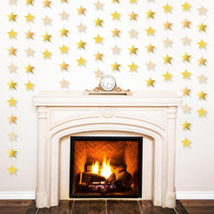 130 Feet Glitter Star Garland Banner 2026 Party Decoration Double Side Star Hang