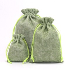 10/20/30pcs Wedding Imitation Hemp Favour Gift Bags Jewelry Drawstring Pouch