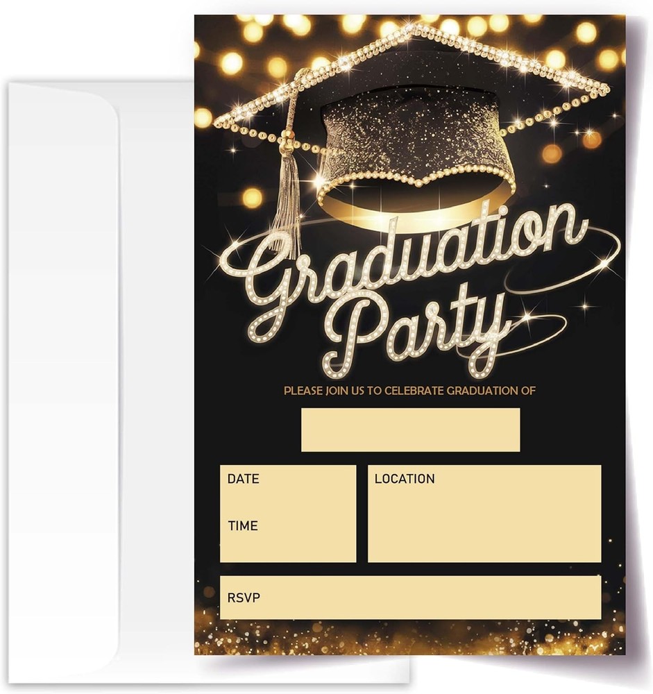 4″x6″ Graduation Invitations 2026-20 Cards with 20 4×6 inches, CARD-2