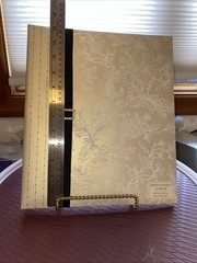 Hallmark Ivory With Black Buckle Bling Rhinestones Wedding Album.