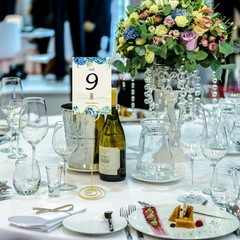 Table Number Holders 8.75 Inch Pack of 12 Wedding Party Graduation Sign Stands