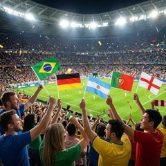 International Cup Flags, International Cup Decorations, 48 Countries