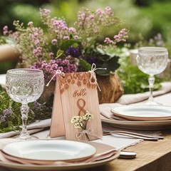 Wooden Wedding Table Numbers 1-10 for Wedding Reception 4″x6″ Rustic Eucalypt…