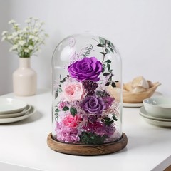 lovenfold Flowers for Delivery Preserved Rose in Large, Purple-summer