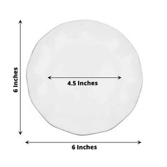 Round Plastic Salad Dinner Plates Gold Wavy Rim Party Disposable Tableware