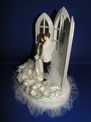 New Wilton «Dedication» Wedding Cake Top, white coat, black pants # 101-151