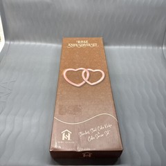 Copper Rose Gold Cake Knife and Server Set, Cake Server Set with Serrated Blade