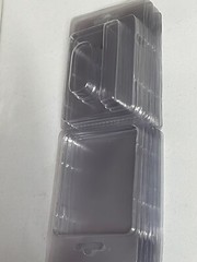 20-PACK SMALL PVC BOXES clear transparent retail hanger gift party favor storage