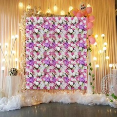 6 Pcs Artificial Hydrangea Flower Wall Panel For Wedding Party Backdrop 60X40CM