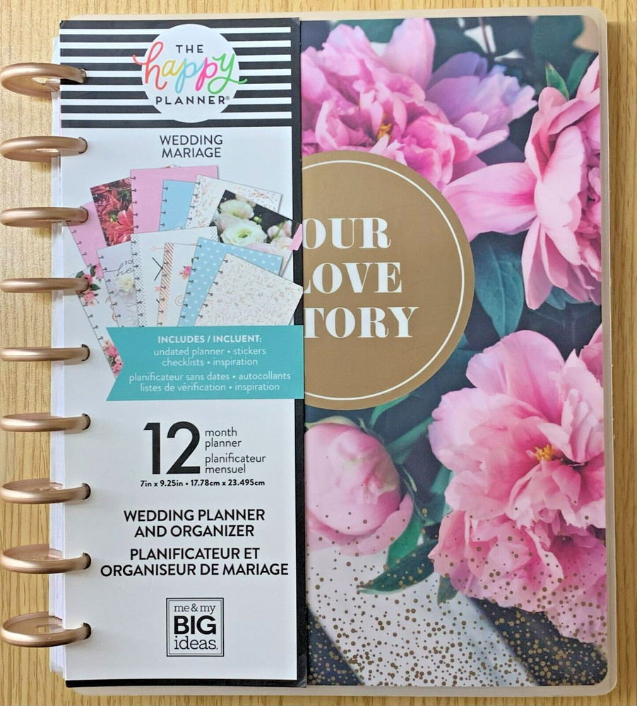 Me & My Big Ideas The Happy Planner 12 Month Undated Classic Our Love Story 7 in