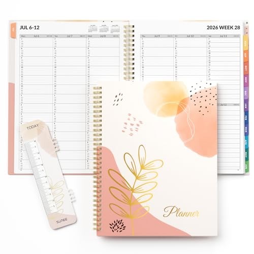 2026-2027 Appointment JUL 2026-JUN 2027 (8.5″x11″) Blushing Abstract Breeze