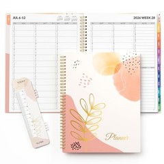 2026-2027 Appointment JUL 2026-JUN 2027 (8.5″x11″) Blushing Abstract Breeze