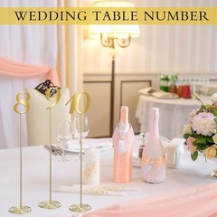 20 Pcs Metal Table Numbers 1-20 Table Numbers for Wedding Reception 12