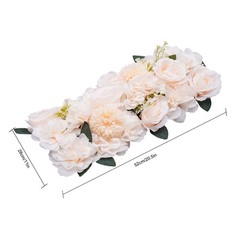 6* Dining Table Flower Centerpieces Silk Champagne Rose Flower Arrangement Deco