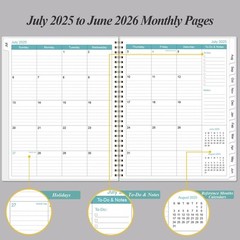 2025-2026 Planner – 8.5″ x 11″ Weekly Monthly Planner from July 2025 to June …