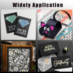 30 Sheets Black Cardstock, 8.5 x 11 8.5×11 inch, Cardstock 30 Sheet