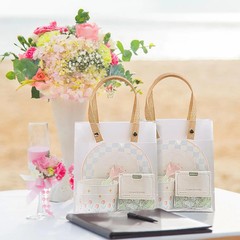 20pcs Frosted Tote Gift Bag Eco Friendly Holiday Birthday Candy Party Favors Set