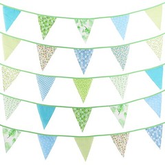 Add Charm to Any Occasion 33 Ft Triangle Flag Bunting Banner for Party Decor