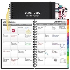 Monthly Planner 2026-2027(7.6» x 10»), 18 Months Agenda Calendar Planner wi…