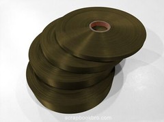Dark Olive 10mm 16mm 25mm 40mm Satin Ribbon For Scrapbooking Wrap Decorations