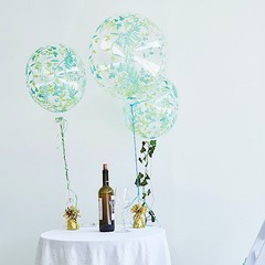 6 Gold Metallic Foil Balloon Weights DIY Wedding Reception Party Decorations