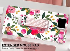 Bloss Pink Floral Desks Mat,Clearance Overstock Limited Stock Discontinued Si…