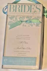 Wedding Invitation Kit Blue Paisley Printable Bridal Brides Magazine – Open Box