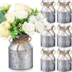 6 Pack Metal Flower Vases Durable Wedding Party Table Decor Centerpieces