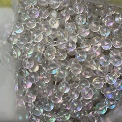 Clear Iridescent Beads On A String 340” Craft Decorating