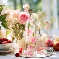 18PCS Round Mirror Tray for Table Centerpieces No Glass Acrylic 10inch/25cm