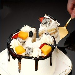 Durable Stainless Steel Cake Knife Spatula Set for Weddings Birthdays