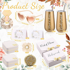 Bridesmaid Proposal Gift Set – 48 Pcs with Tumbler, Jewelry Box & More