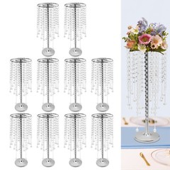 10Pcs 55cm Tall Crystal Flower Stand Centerpieces Vase Wedding Party Decor