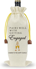 Wedding Wine Bag Engagement Gifts for New Couples, Mr and Mrs Marriage Wedding G