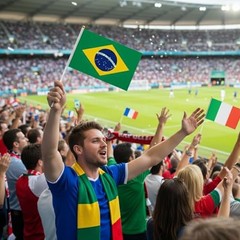 International Cup Flags, International Cup Decorations, 48 Countries