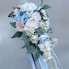Artificial Bridal Cascading Bouquet for Wedding Ceremony and Anniversary