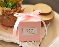 40x Pink Favor Boxes Wedding Girls Birthday Baby Shower Candy Cookie Gift Boxes